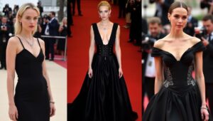 Mia Goth's three iconic looks—Dior, Versace, and Thierry Mugler—at the 'Frankenstein' premiere in Venice